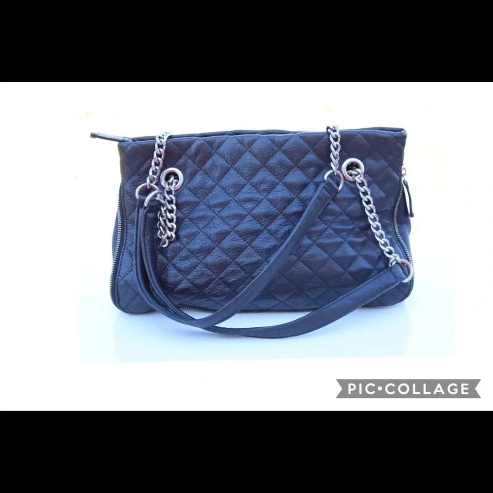 Calvin Klein quilted leather tote bag